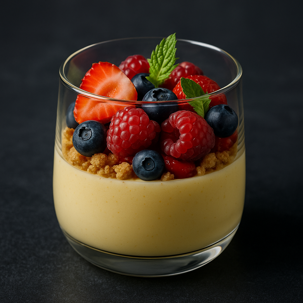 Crème Citron et Fruits rouges
