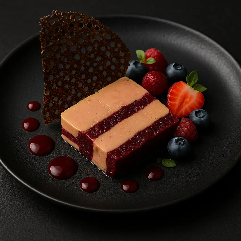 Pressé de Foie Gras aux Fruits Rouges