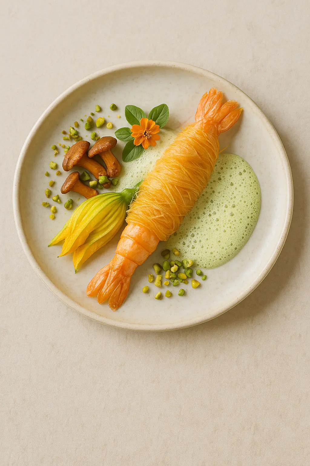 Langoustine en Kadaïf
