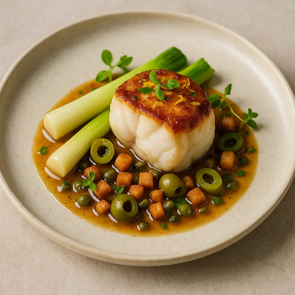 Monkfish tail « à la Grenobloise »