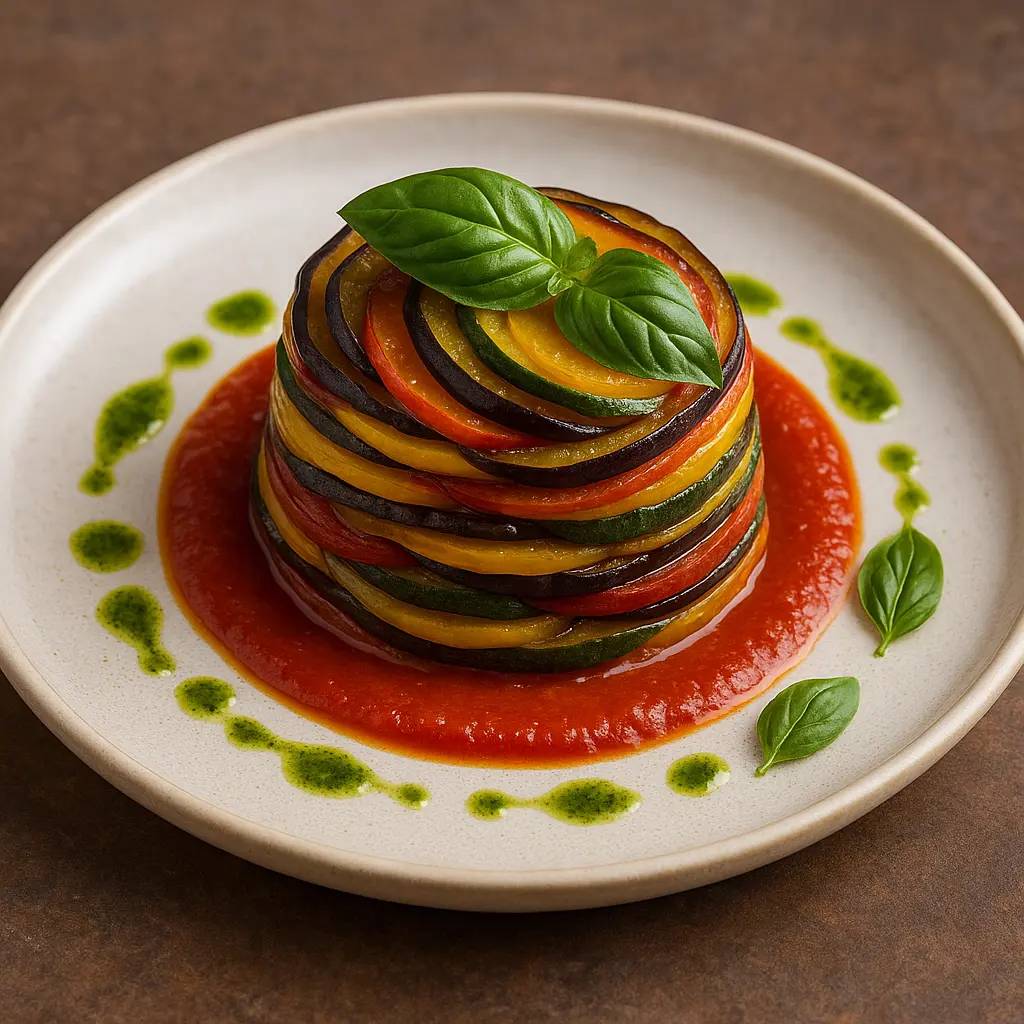 Ratatouille en Millefeuille