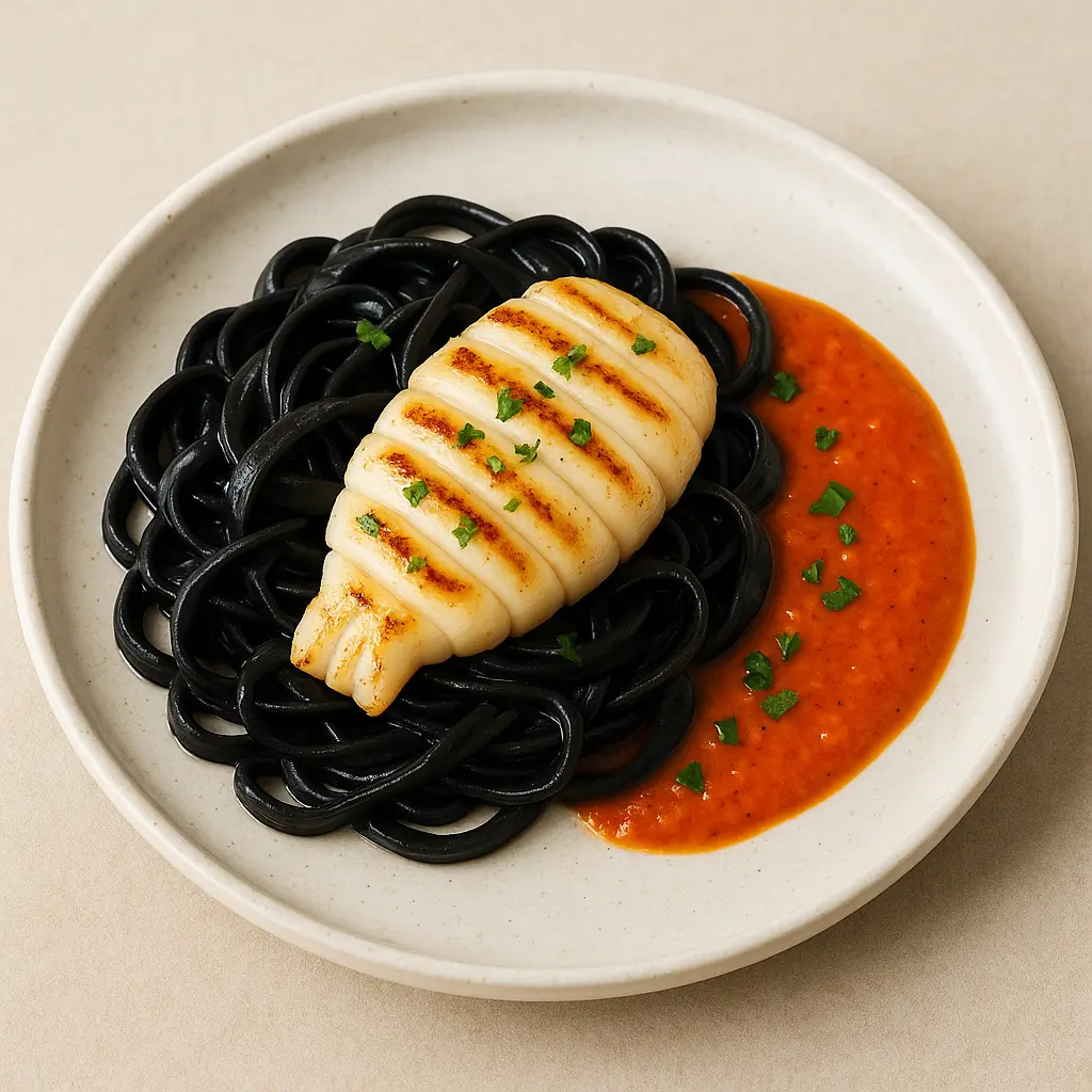 Seiche grillée