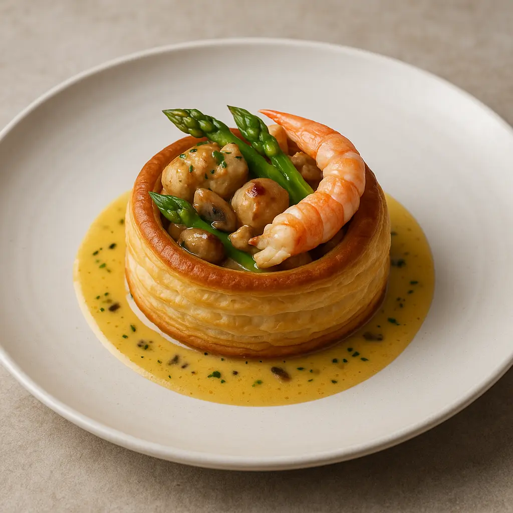 Vol-au-vent de Ris de Veau et Langoustine